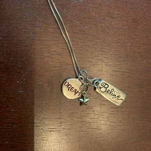 Dream and believe 925 Sterling silver necklace.